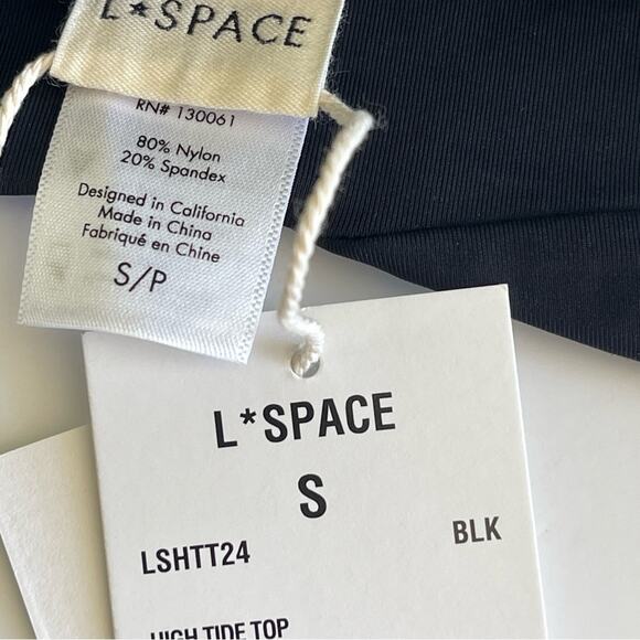 L*Space High Tide Bikini Top Black - Picture 10 of 12